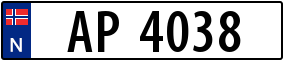 Trailer License Plate